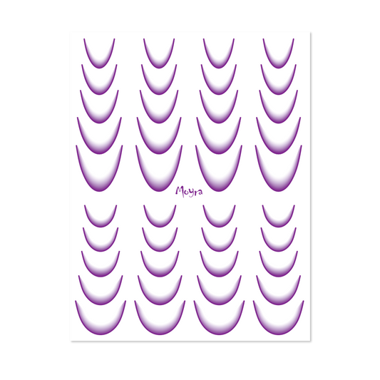 Moyra Watertransfer Sticker Selection Ombre No. 07 Purple