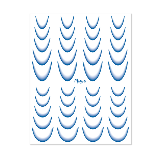 Moyra Watertransfer Sticker Selection Ombre No. 10 Blue