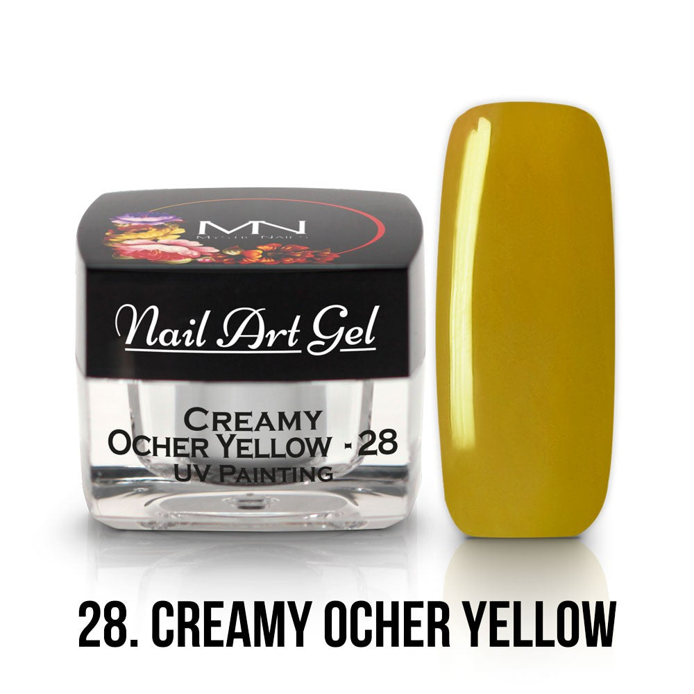 Mystic Nails - Nail Art Gel - 028 - Creamy Ocher Yellow (HEMA-free)