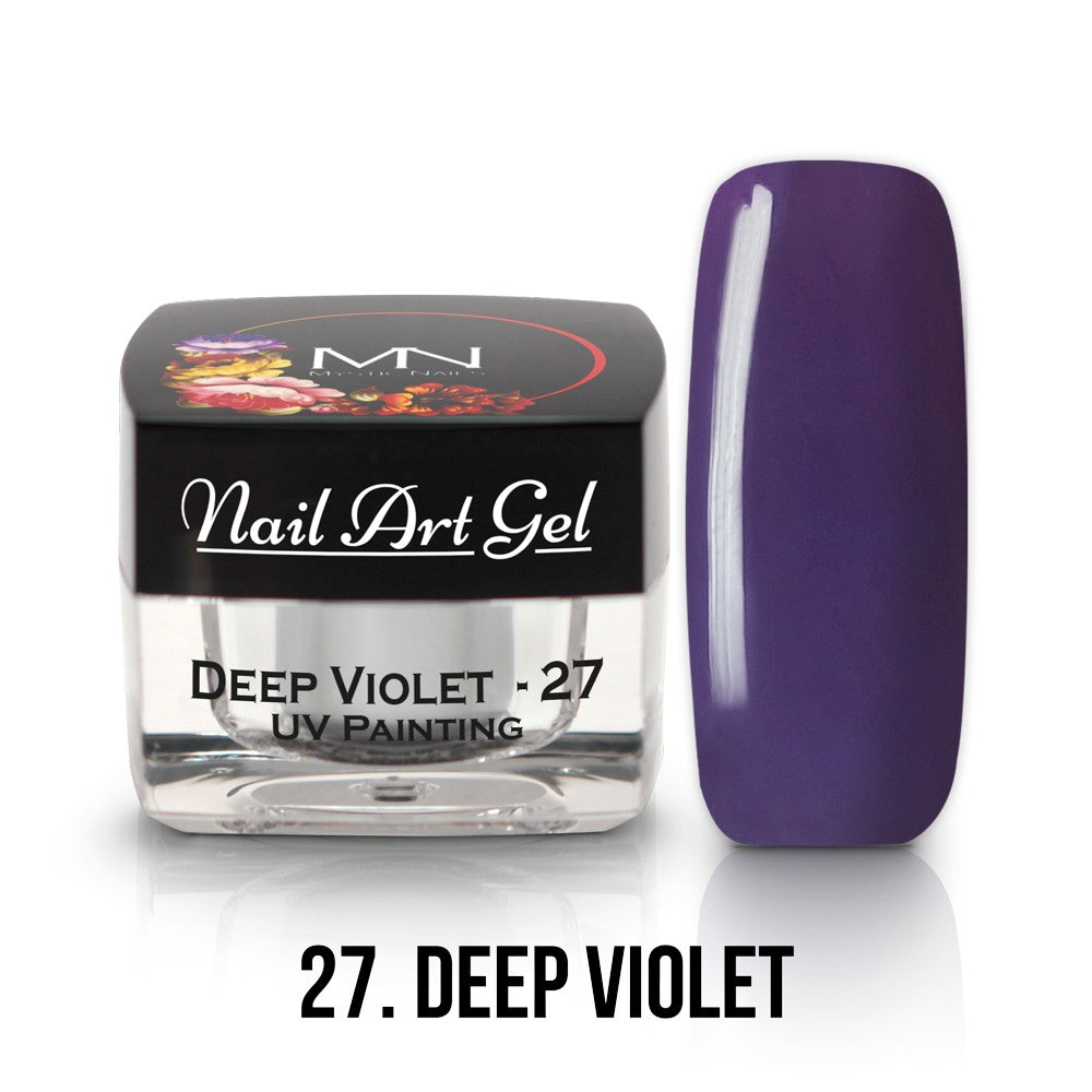 Mystic Nails - Nail Art Gel - 027 - Deep Violet (HEMA-free)