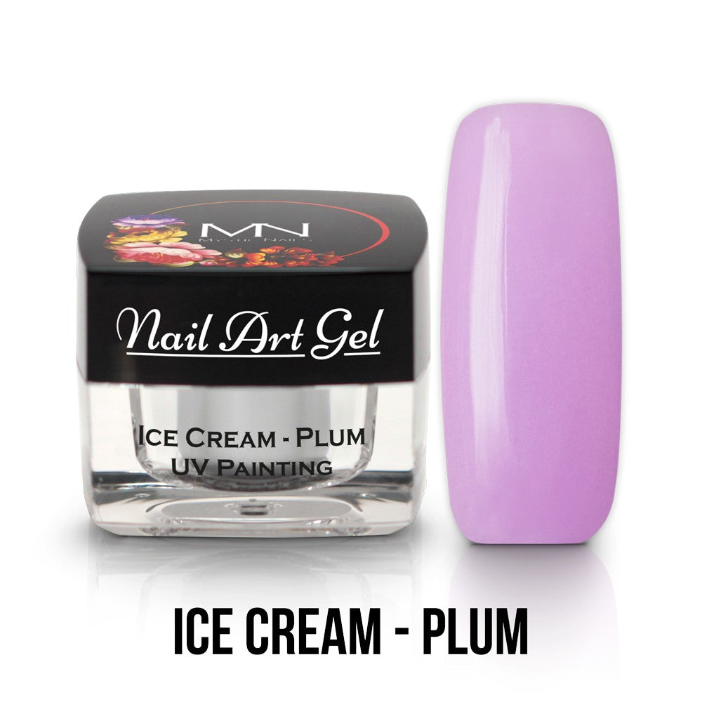 Mystic Nails - Nail Art Gel - Ice Cream - Plum (HEMA-free)